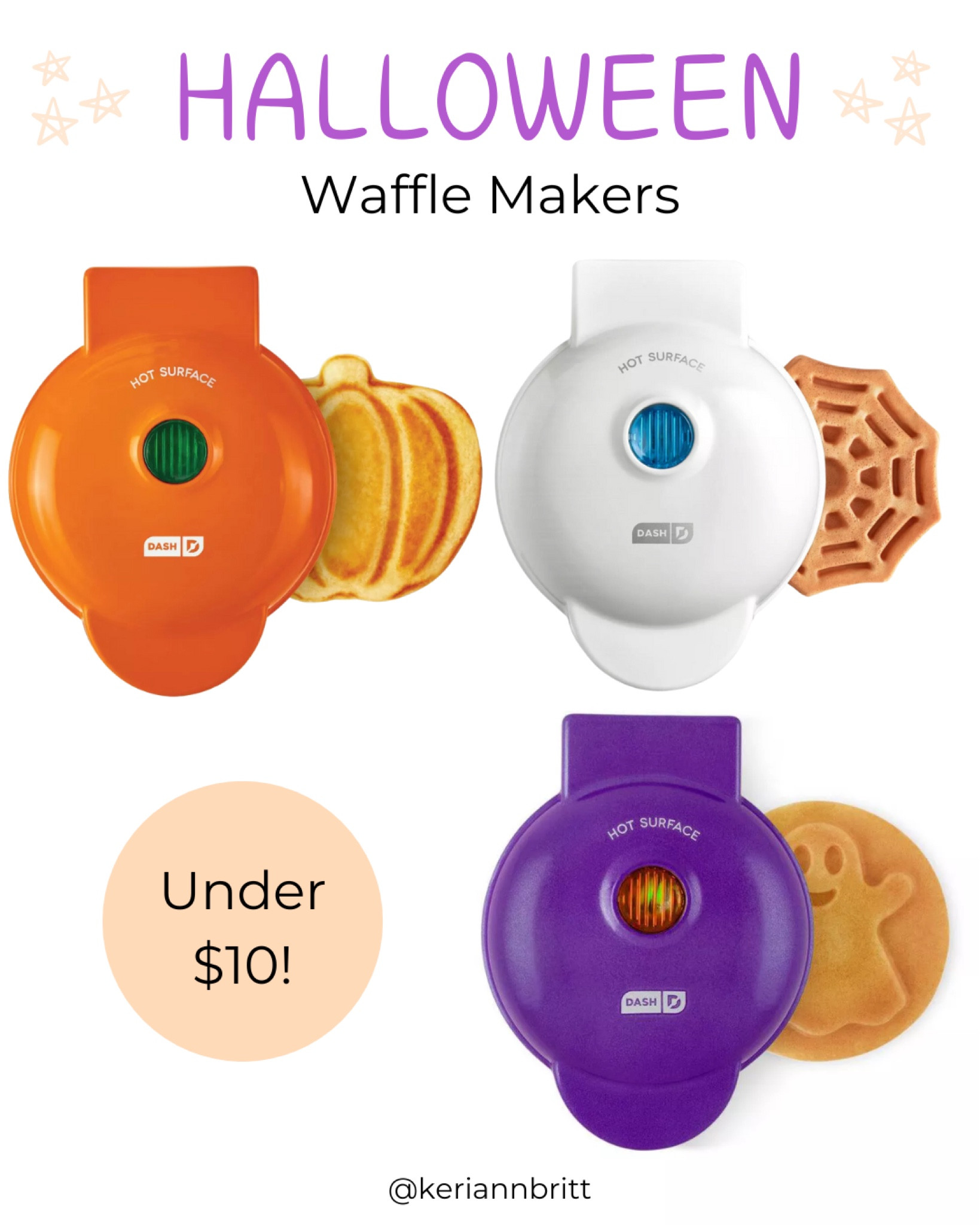 Halloween Waffle Makers

Dash / By Dash / Mini Waffle Makers / Target Finds

#LTKSeasonal #LTKHome #LTKHalloween