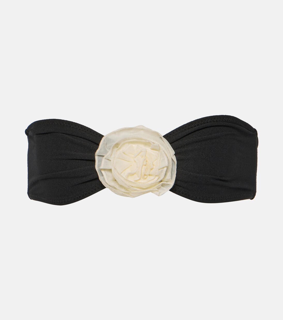 Floral-appliqué bandeau bikini top | Mytheresa (US/CA)