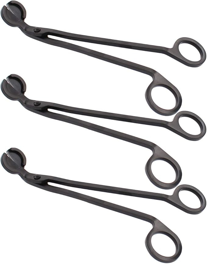 ApplianPar Candle Snuffer Wick Trimmer Cut Stainless Steel Black Clipper Scissor Candle Tool Pack... | Amazon (US)