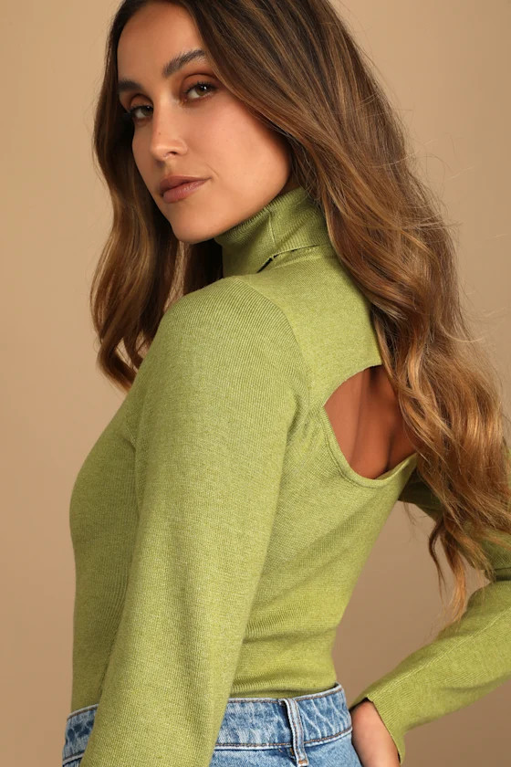 Changing with the Seasons Lime Green Knit Cutout Bodysuit | Lulus (US)