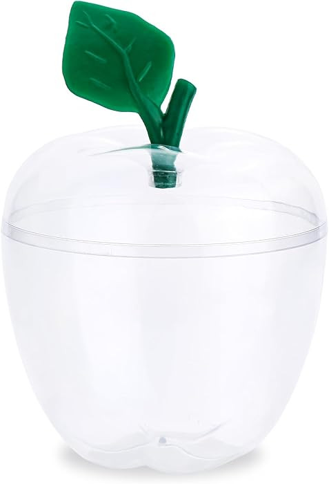 Large Clear Apple Container Jar,Back To School Teacher Appreciation Gifts,Apple Shaped Candy Jar,... | Amazon (US)