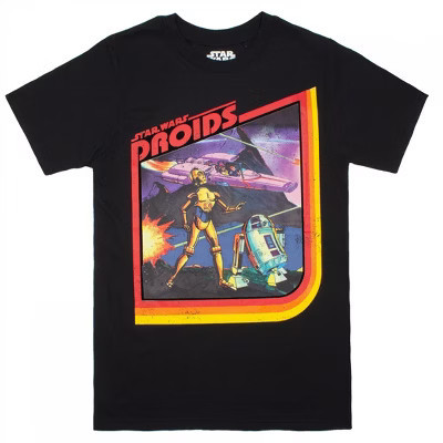 Mens Star Wars Droids C-3PO & R2-D2 T-Shirt - Medium | Target