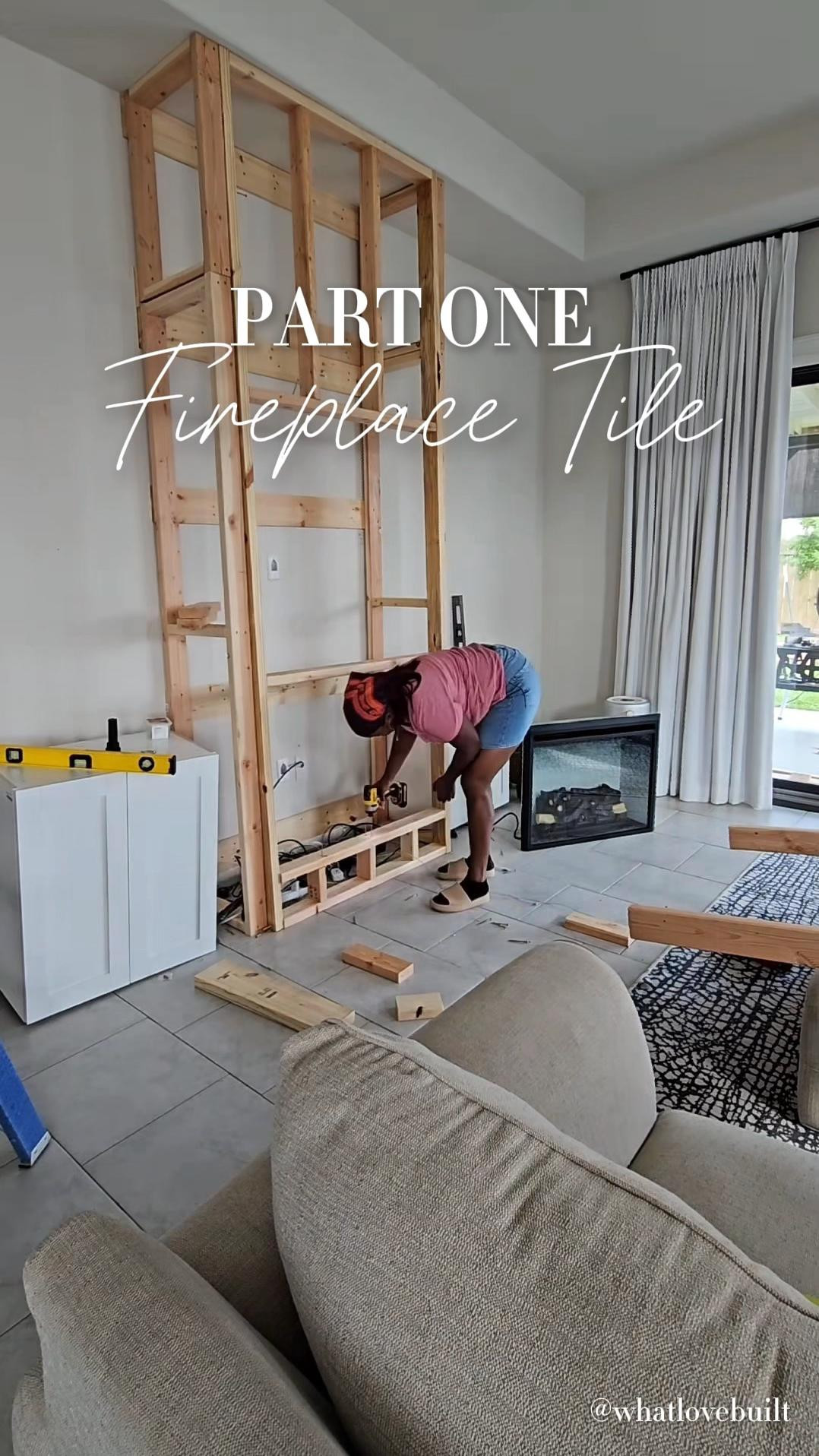 Fireplace Tile Part One 👏🏾

#fireplace #tile #grout #homeimprovement #homeproject 

#LTKStyleTip #LTKHome #LTKFindsUnder100