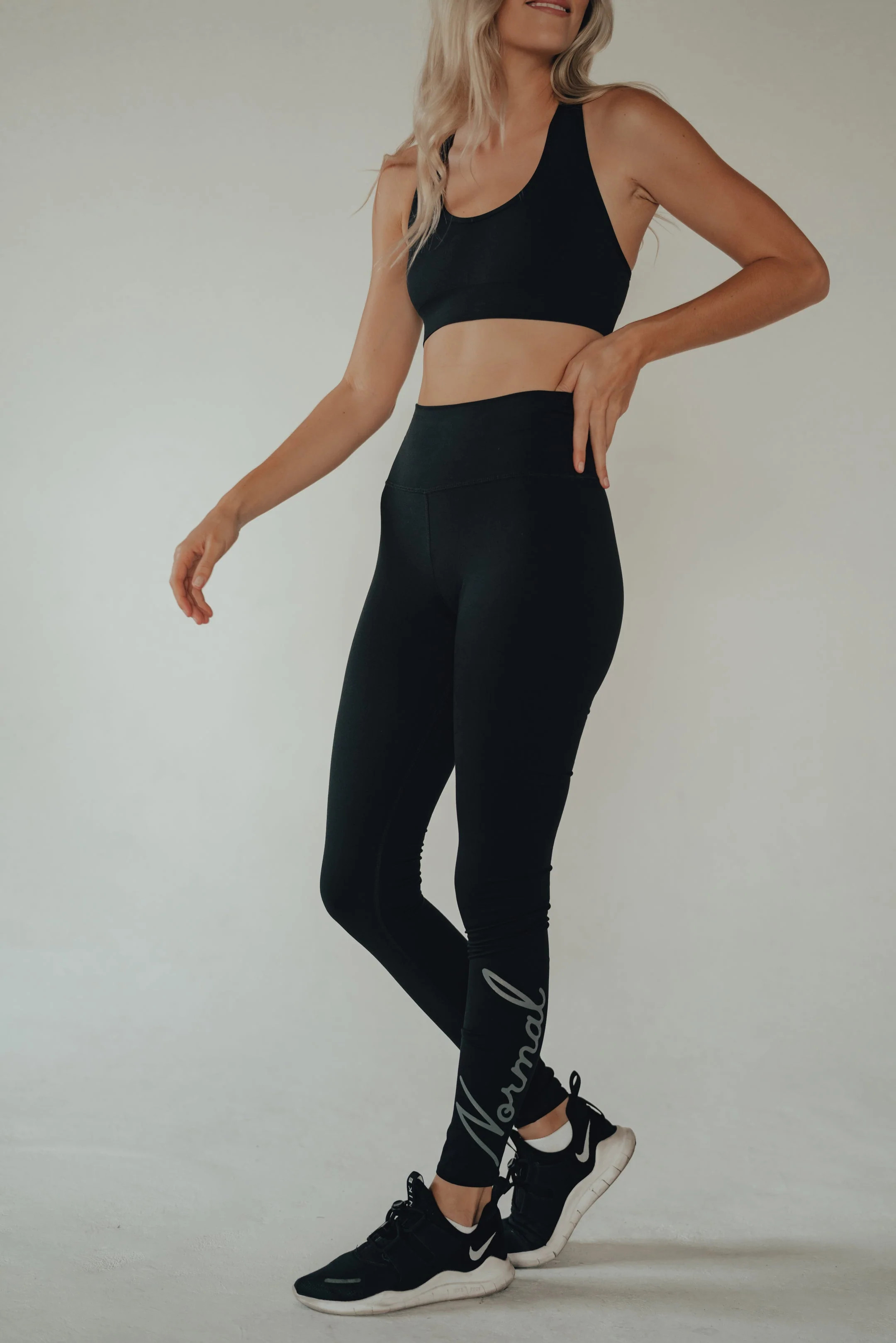 Normal Legging in Script Legging-Black-Grey | The Normal Brand