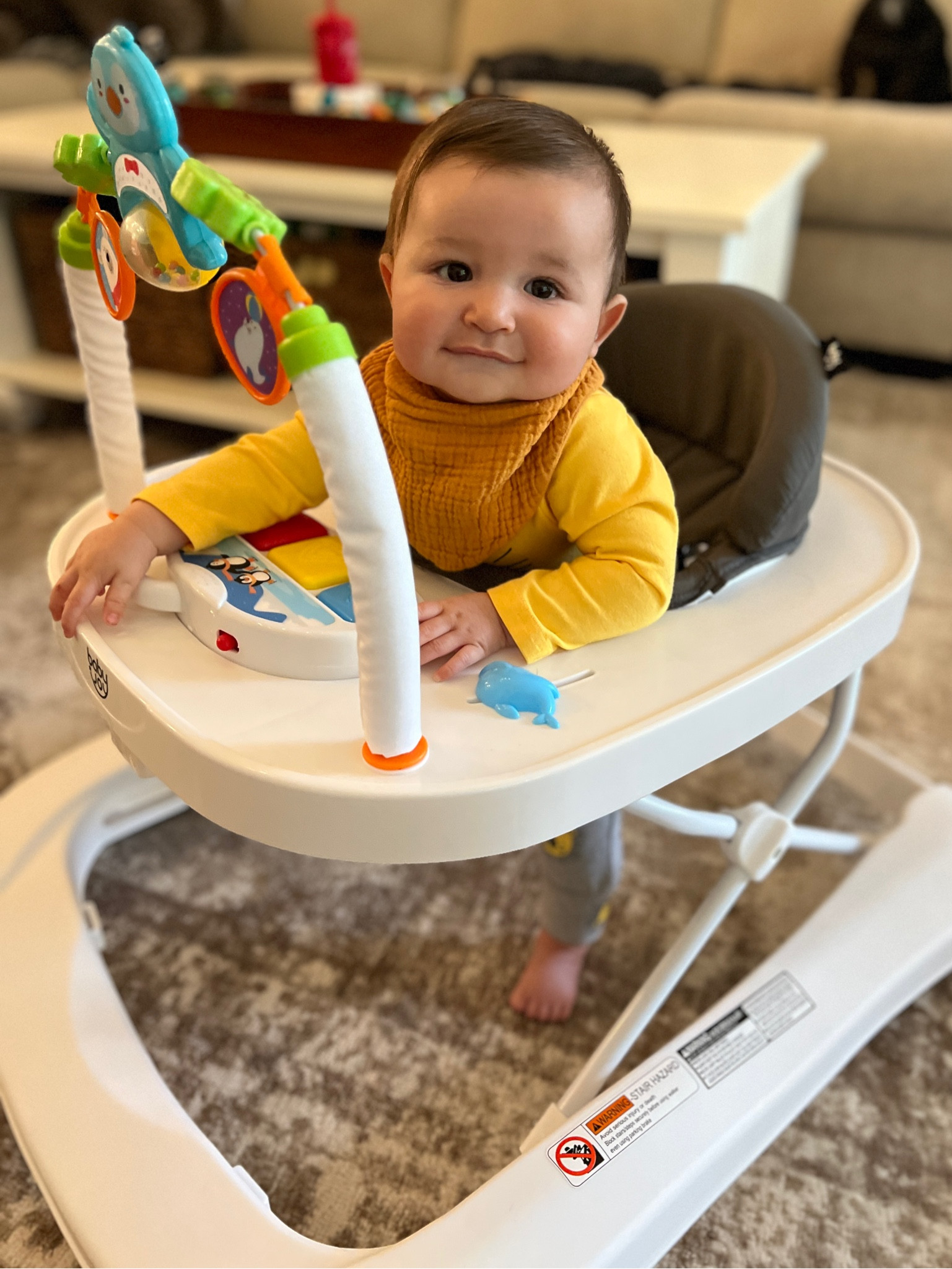 Baby Walker for baby. 2 in 1 Foldable Activity Behind Walker with Adjustable Height & Speed, Friction Control Functions, Safety Belt, High Back Padded Seat, Music, Detachable Penguin Play Bar. Comes in 3 colors. 

#LTKbaby #LTKunder100 #LTKbump