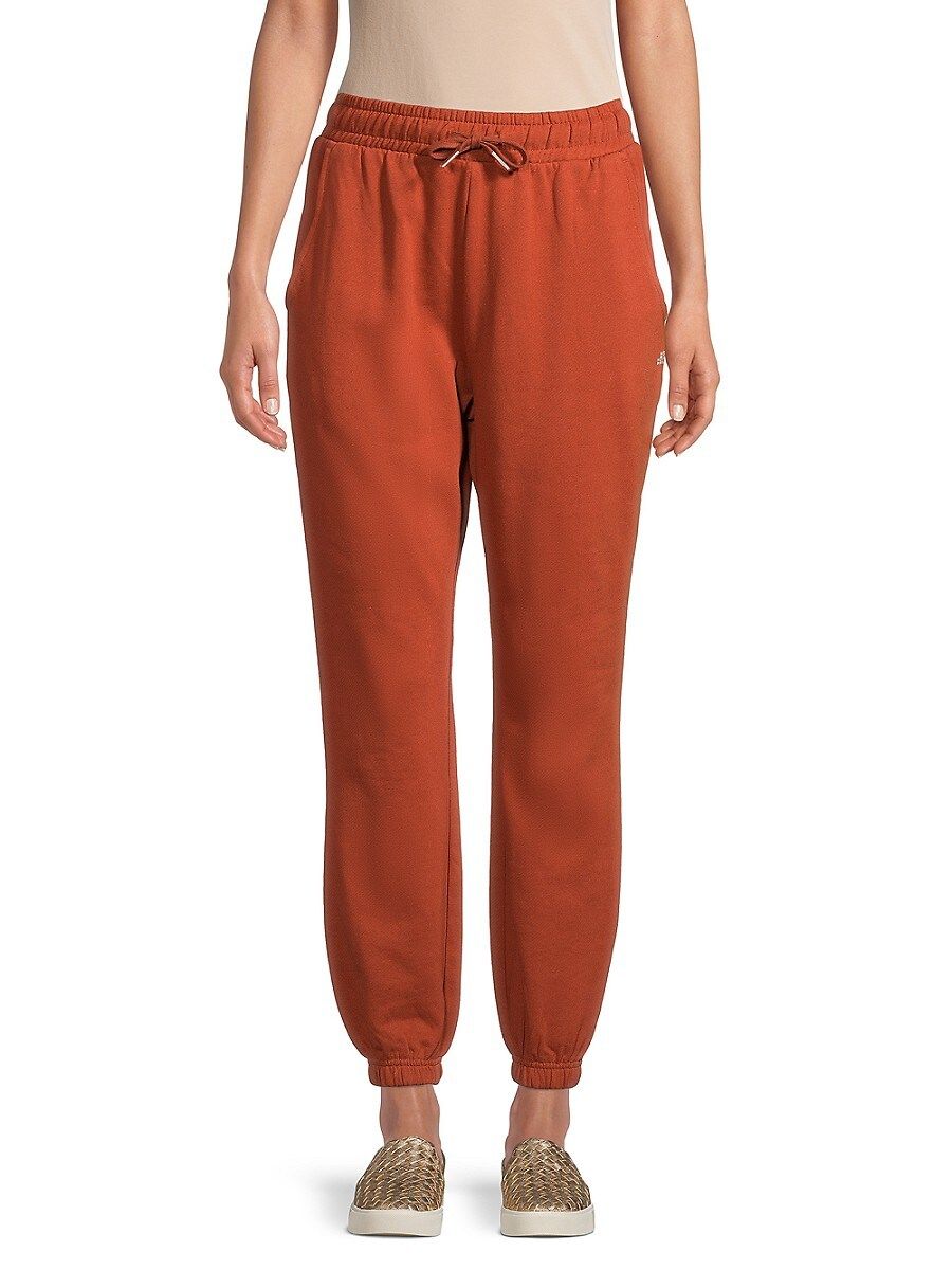 WeWoreWhat Women's Rib-Knit Drawstring Joggers - Rust - Size S | Saks Fifth Avenue OFF 5TH