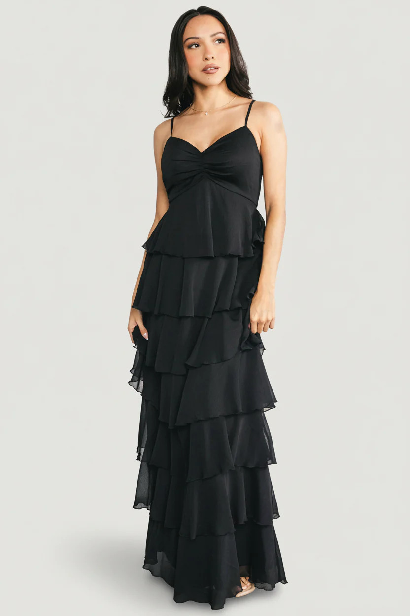 Tiana Chiffon Tiered Maxi Dress - Smocked Back | Baltic Born | Baltic Born