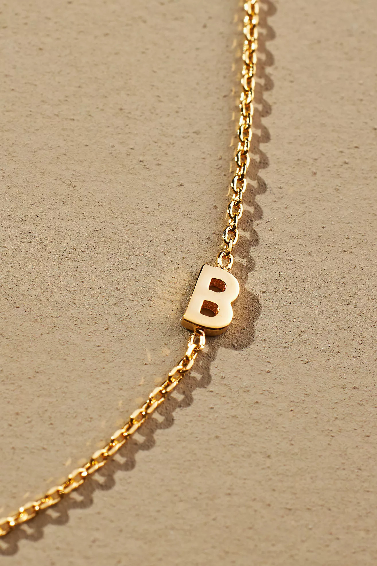 Gold Monogram Chain Necklace | Anthropologie (US)