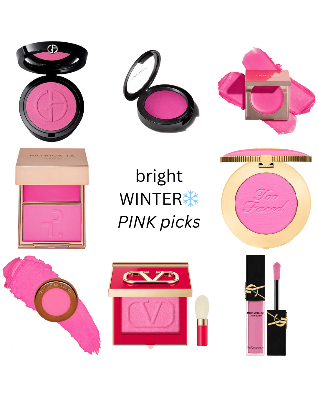PINK Blushes for Bright Winters❄️

#brightwintermakeup #clearwintermakeup #brightwinterblush #clearwinterblush #pinkblush 

 #LTKStyleTip #LTKBeauty