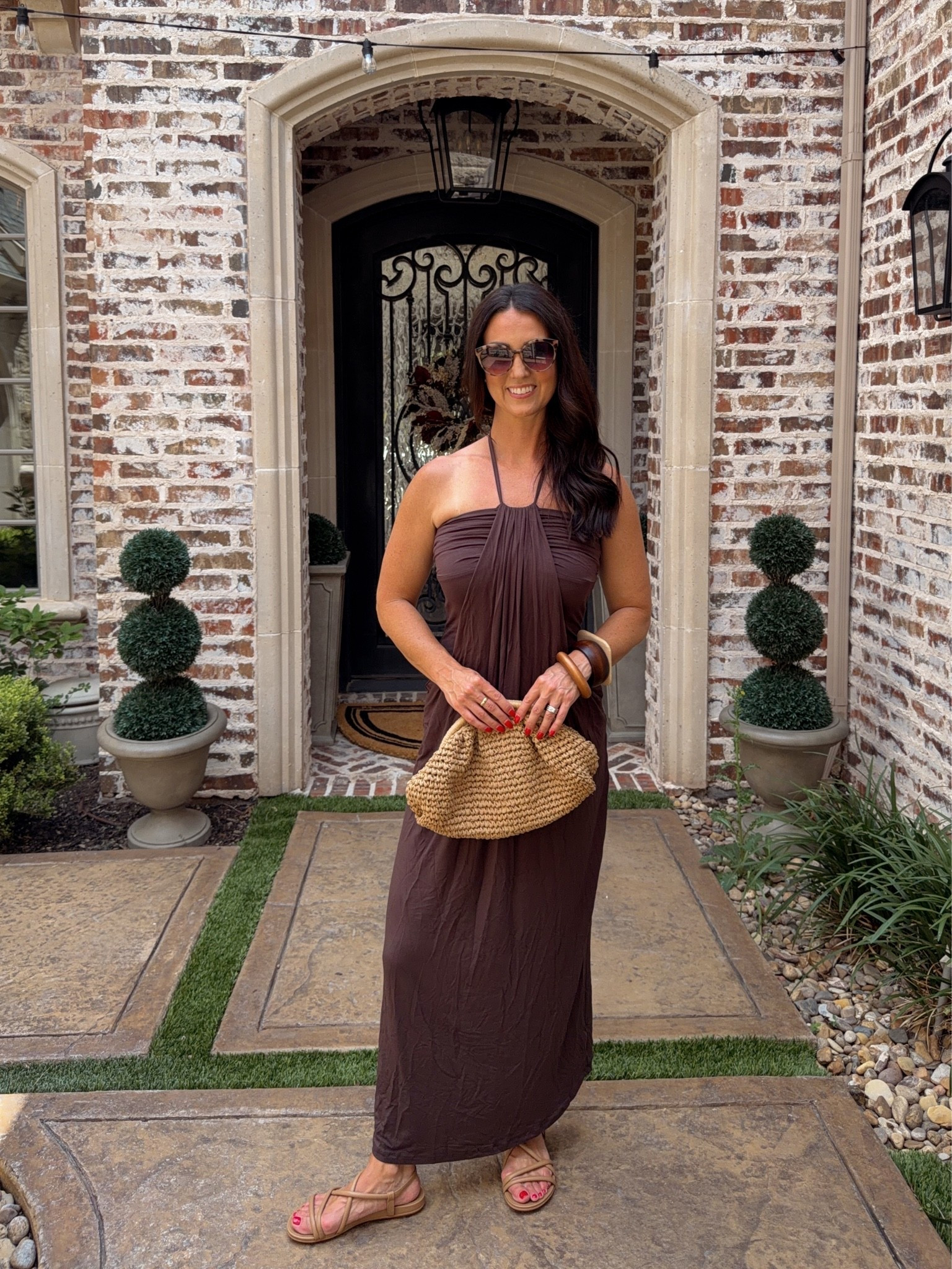 Light weight halter dress! Perfect for summer travel and dinners out. Core Taryn2 or taryn26

#LTKSeasonal #LTKOver40 #LTKootd
