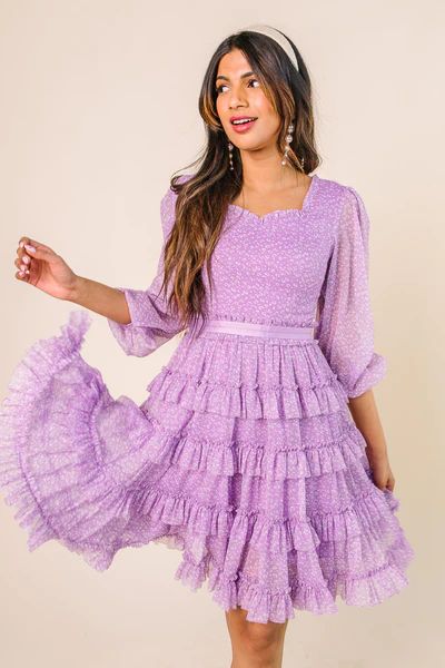 Sammy Dress in Purple | Ivy City Co