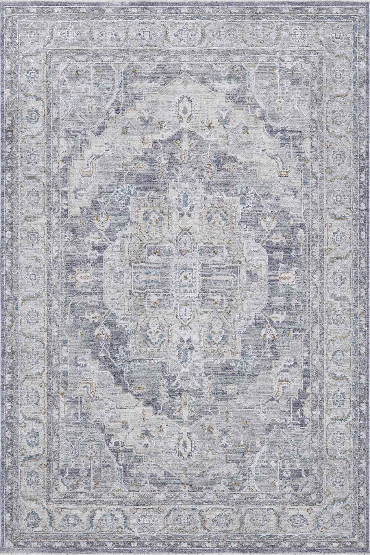 Ulubey Distressed Gray Area Rug | Boutique Rugs