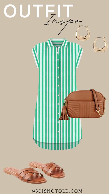 Summer outfit idea for women | green shirtdress | Amazon finds | trendy fashion 

#LTKStyleTip #LTKShoeCrush #LTKWorkwear