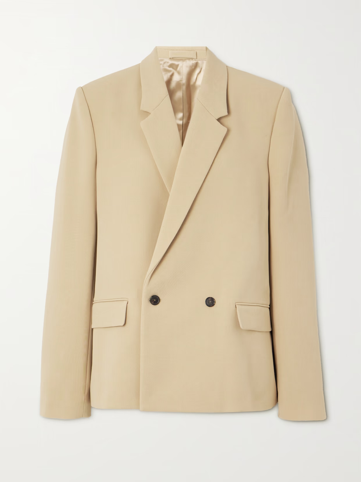 WARDROBE. NYC - + Hailey Bieber Double-breasted Wool Blazer - Brown | NET-A-PORTER (US)