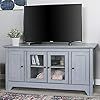 WE Furniture Transitional Wood Stand with Storage Cabinets for TV's up to 56" Living Room, 52 inc... | Amazon (US)