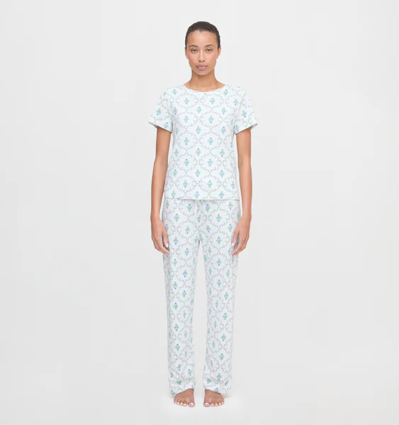 The Kelly Pajama Set - Green Trellis | Hill House Home US