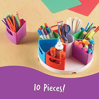 Learning Resources Create a Space Storage Center - 10 Piece set Desk Organizer for Kids, Art Orga... | Amazon (US)
