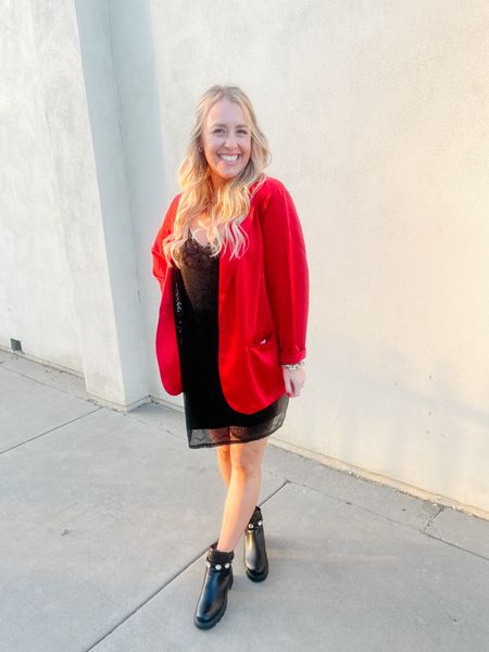 -Holiday Outfit-
Red Blazer | Black Satin Dress | Jewel Boots 


#LTKover40 #LTKHoliday #LTKSeasonal