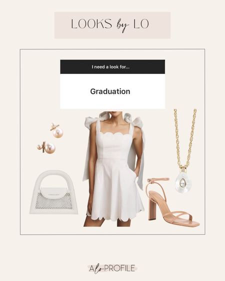 Looks by Lo// graduation ideas! White dress perfect for spring graduation or bridal events!

#LTKSeasonal #LTKstyletip #LTKSpringSale