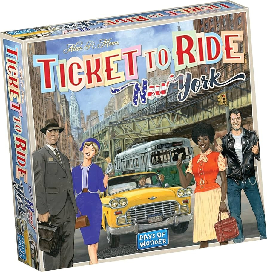 Asmodee Ticket to Ride New York Board Game - Train Route-Building Strategy Game, Fun Family Game ... | Amazon (US)