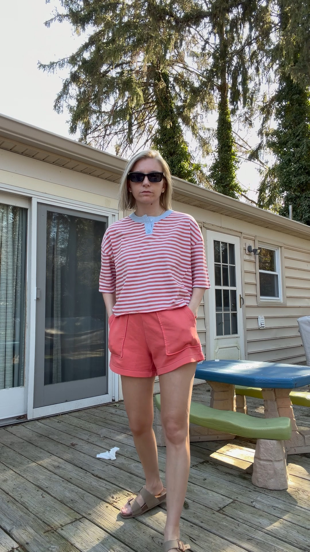 Today’s ootd.  Wearing xs in both! 

#LTKPetite #LTKmomlife #LTKootd