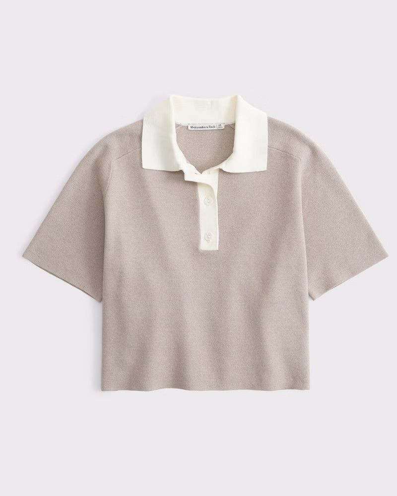 LuxeLoft Short-Sleeve Sweater Polo | Abercrombie & Fitch (US)