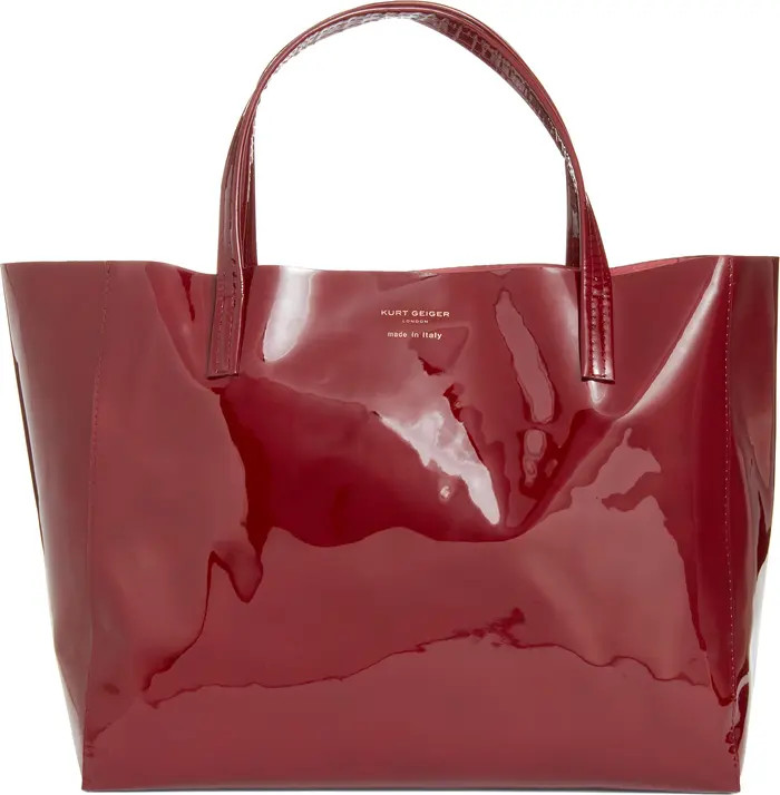 Kurt Geiger London Violet Patent Horizontal Tote | Nordstrom | Nordstrom