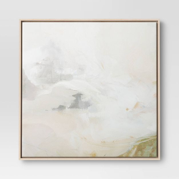 24" x 24" Watercolor Mountain Framed Canvas - Threshold™ | Target