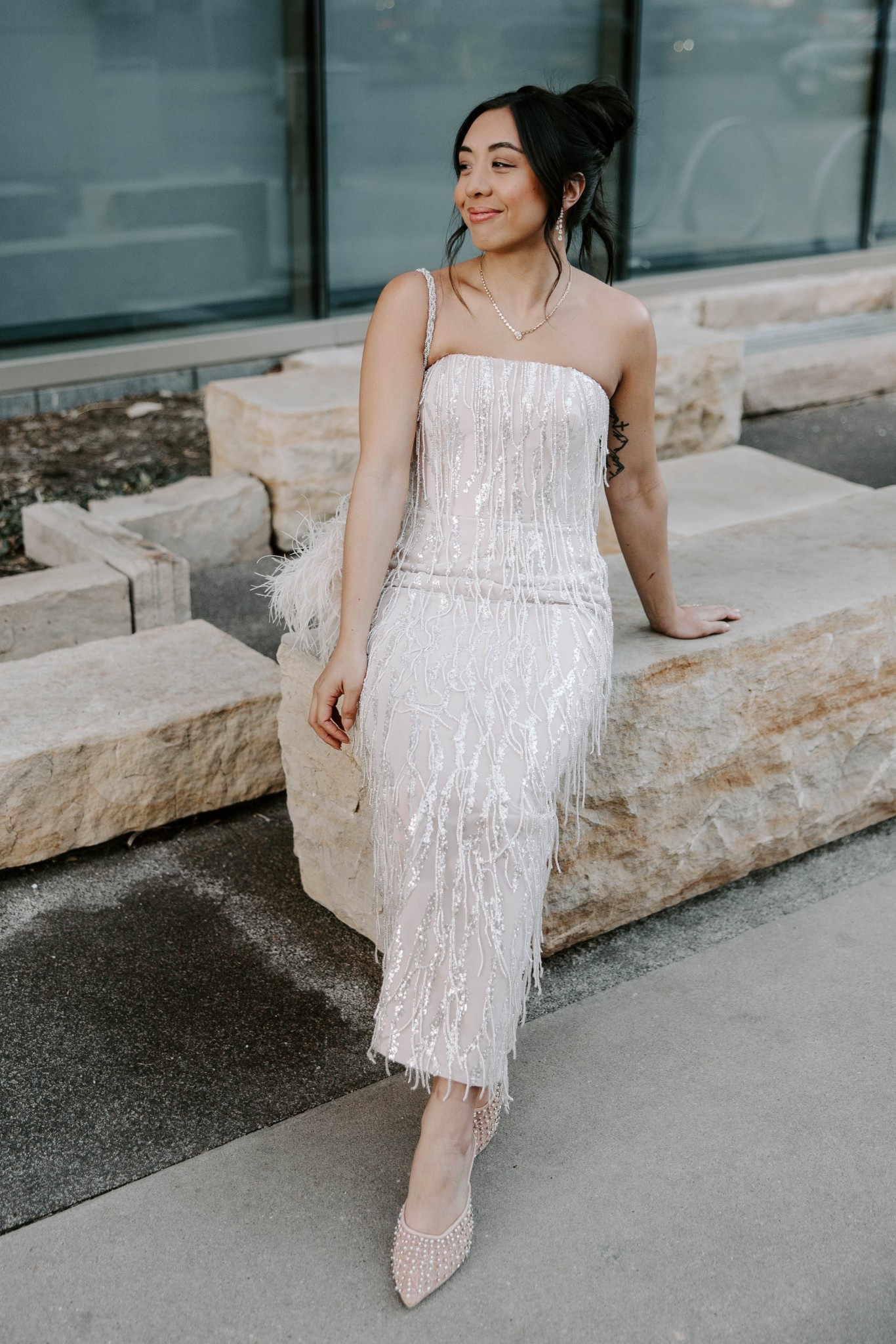 10 year anniversary dress - would be an amazing reception or bridal event dress!

#LTKWedding