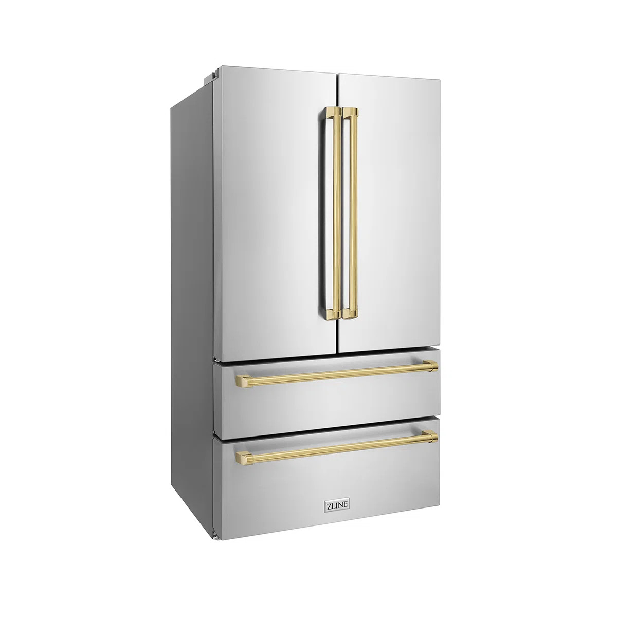 ZLINE Autograph 36 in. Counter-Depth Refrigerator in Stainless Steel & Handles RFMZ-36-G | Wayfair North America