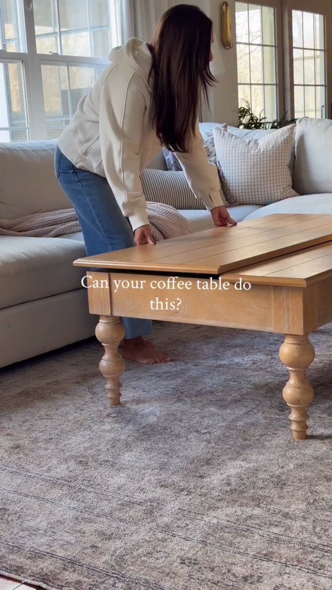 I never gave my coffee table the attention it deserved last year. No time like the present…because she’s on sale! 

Last year, I went on a mission to find the perfect coffee table, and I had two non-negotiables:
turned legs and the right scale for my space.

When I finally found “the one,” it checked every box—and even came with a little bonus.

Not only does it offer extra storage, but it doubles as a makeshift desk whenever I need it.

And let’s be real… my kids have pretty much claimed it as their own kitchen table, too.

Living room makeover, family room makeover, Wayfair finds, Wayfair home, turned leg coffee table, coffee table with storage 

 #LTKSaleAlert #LTKHome