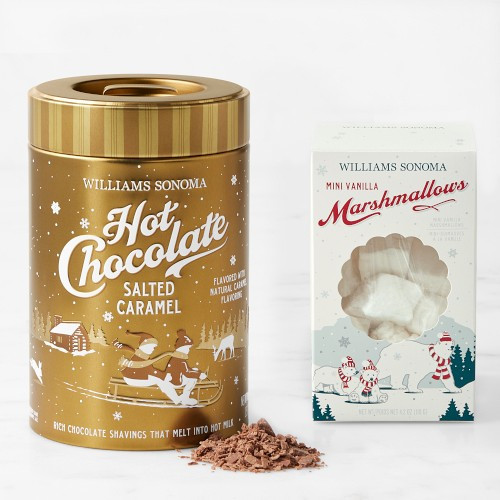 Williams Sonoma Salted Caramel Hot Chocolate & Mini Marshmallows Set | Williams-Sonoma