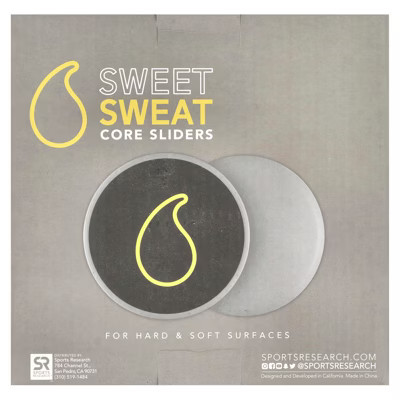Sports Research Sweet Sweat, Core Sliders, 2 Sliders | Target