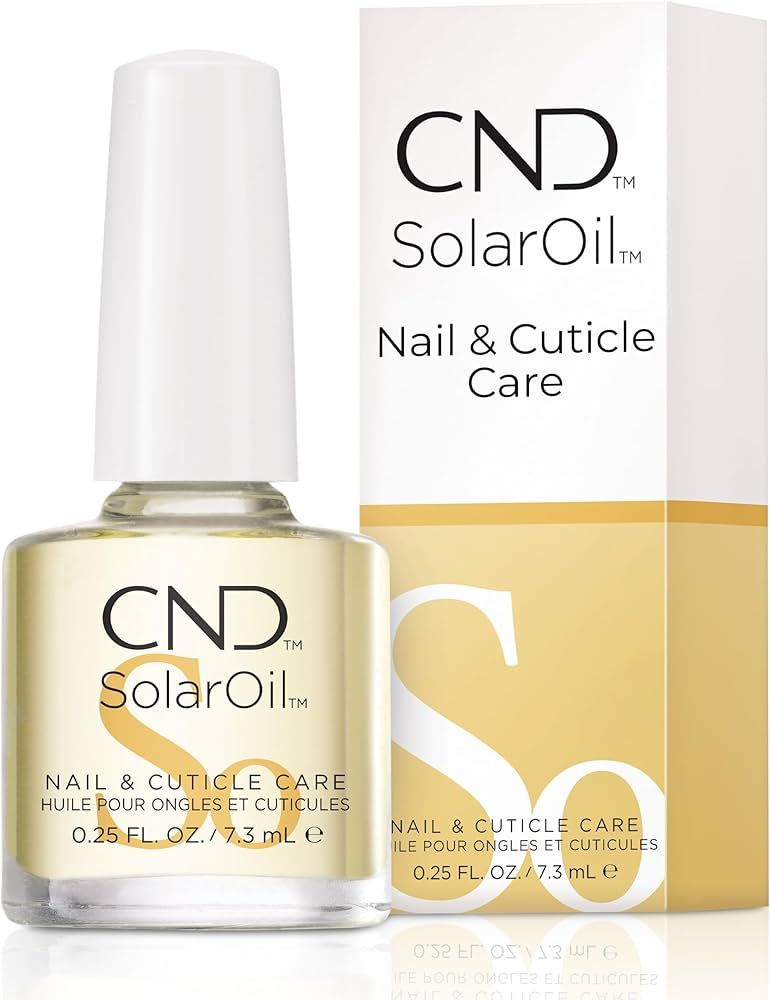 CND SolarOil Cuticle Oil, Natural Blend Of Jojoba, Vitamin E, Rice Bran and Sweet Almond Oils, M... | Amazon (US)