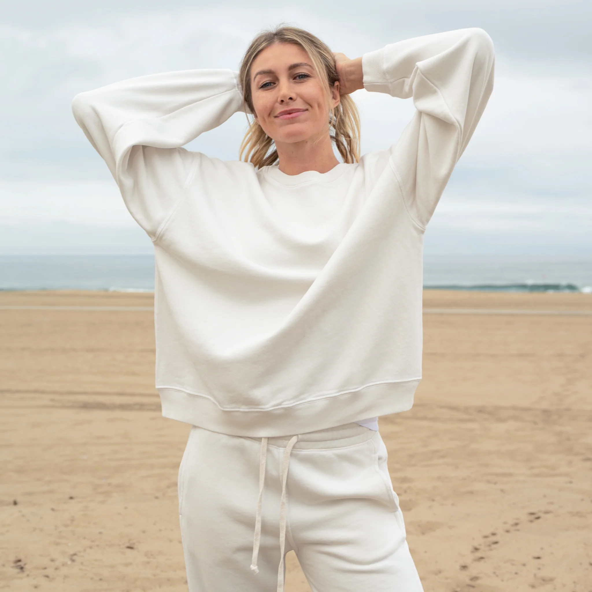 Womens Oversized French Terry Sweatshirt | The Classic T Shirt Company