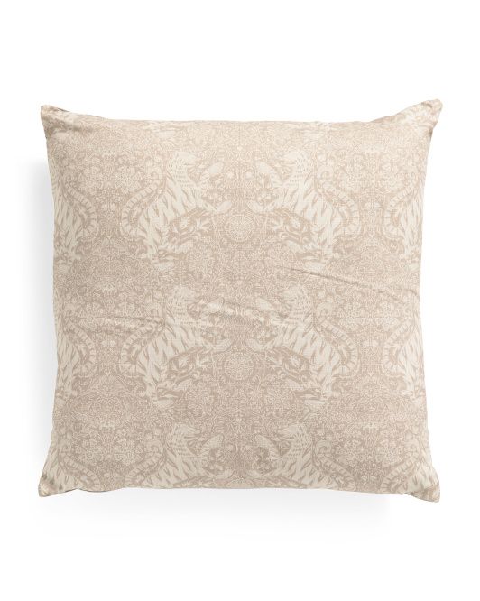 22x22 Tiger Print Feather Filled Pillow | TJ Maxx