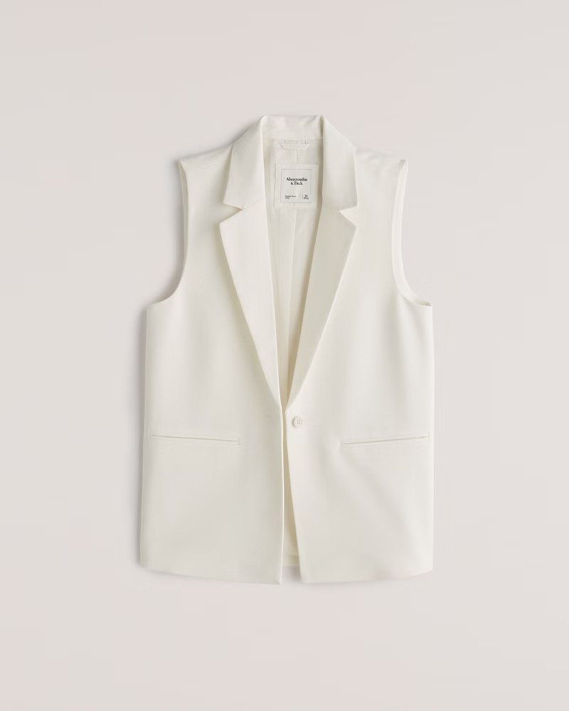 Women's Blazer Vest | Women's New Arrivals | Abercrombie.com | Abercrombie & Fitch (US)