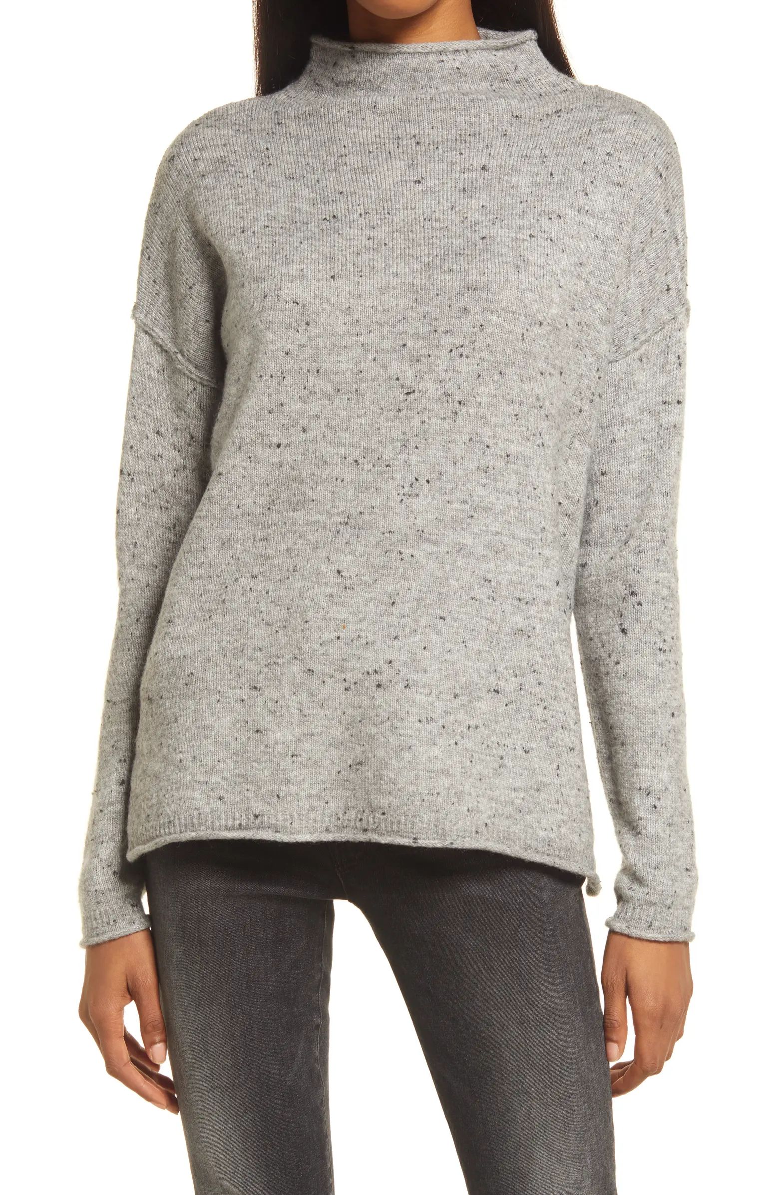 Madewell Donegal Whitworth Mock Neck Sweater | Nordstrom | Nordstrom