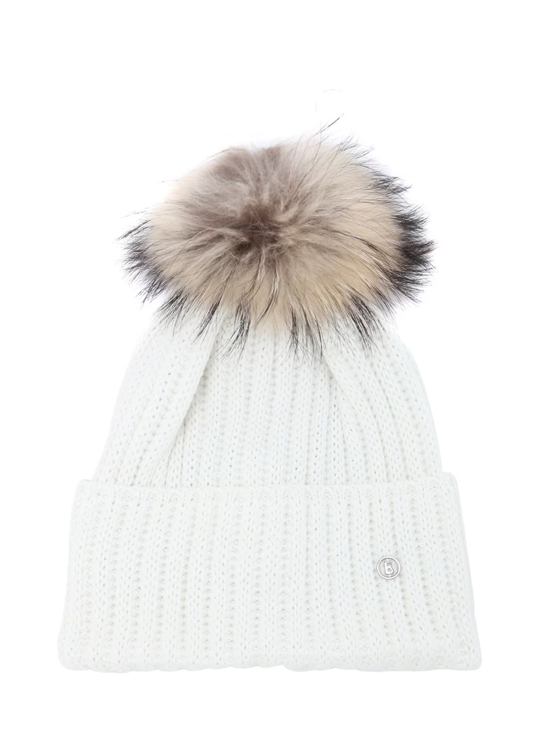 LEONIE WOOL BLEND BEANIE HAT W/ FUR | Luisaviaroma