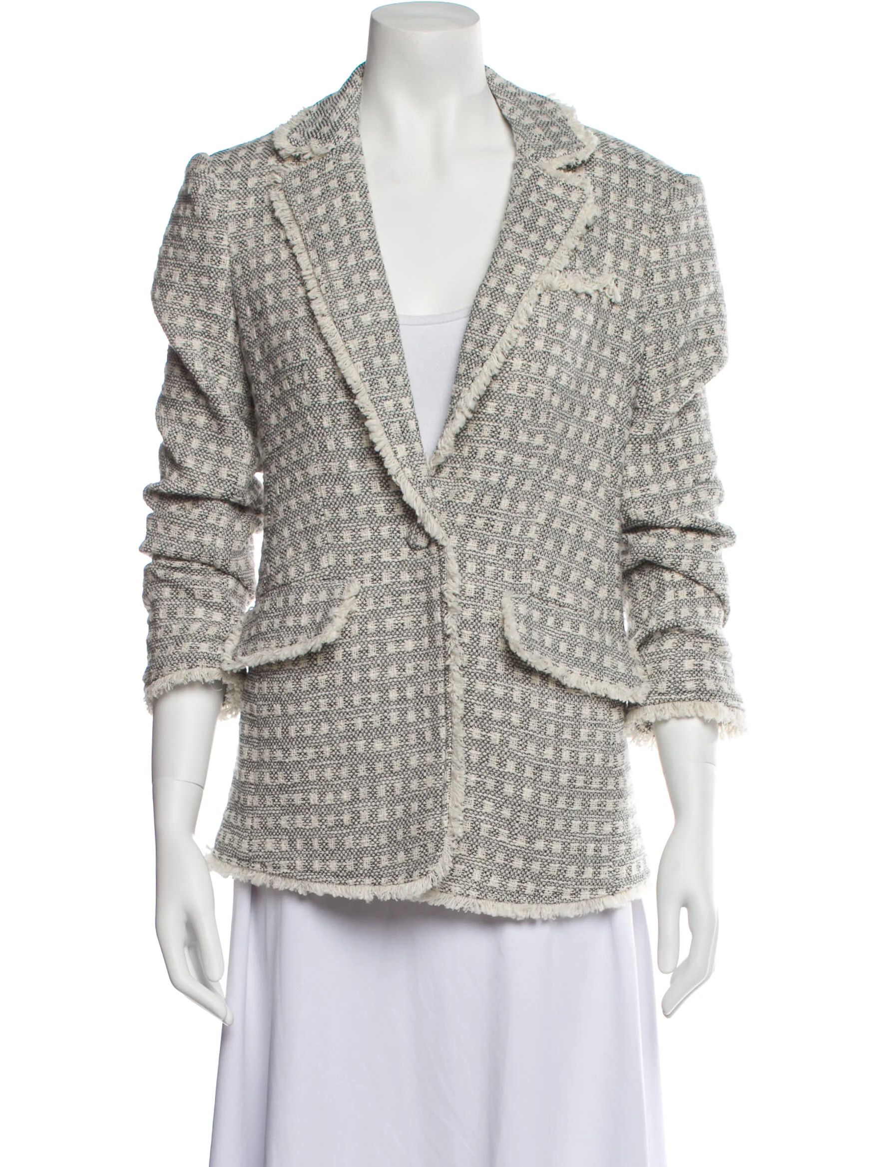 Tweed Pattern Blazer w/ Tags | The RealReal
