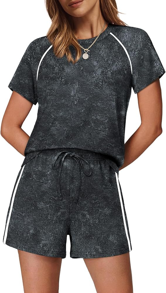 Sampeel 2 Piece Sets for Women Summer Lounge Matching Sets Airport Vacation Outfits Spring Fashio... | Amazon (US)