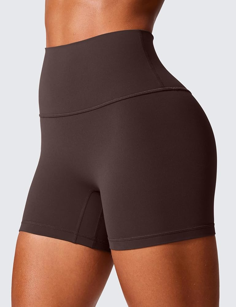 CRZ YOGA Secretsculpt Womens Butterlift High Waist Scrunch Butt Biker Shorts 4 Inches - No Front ... | Amazon (US)