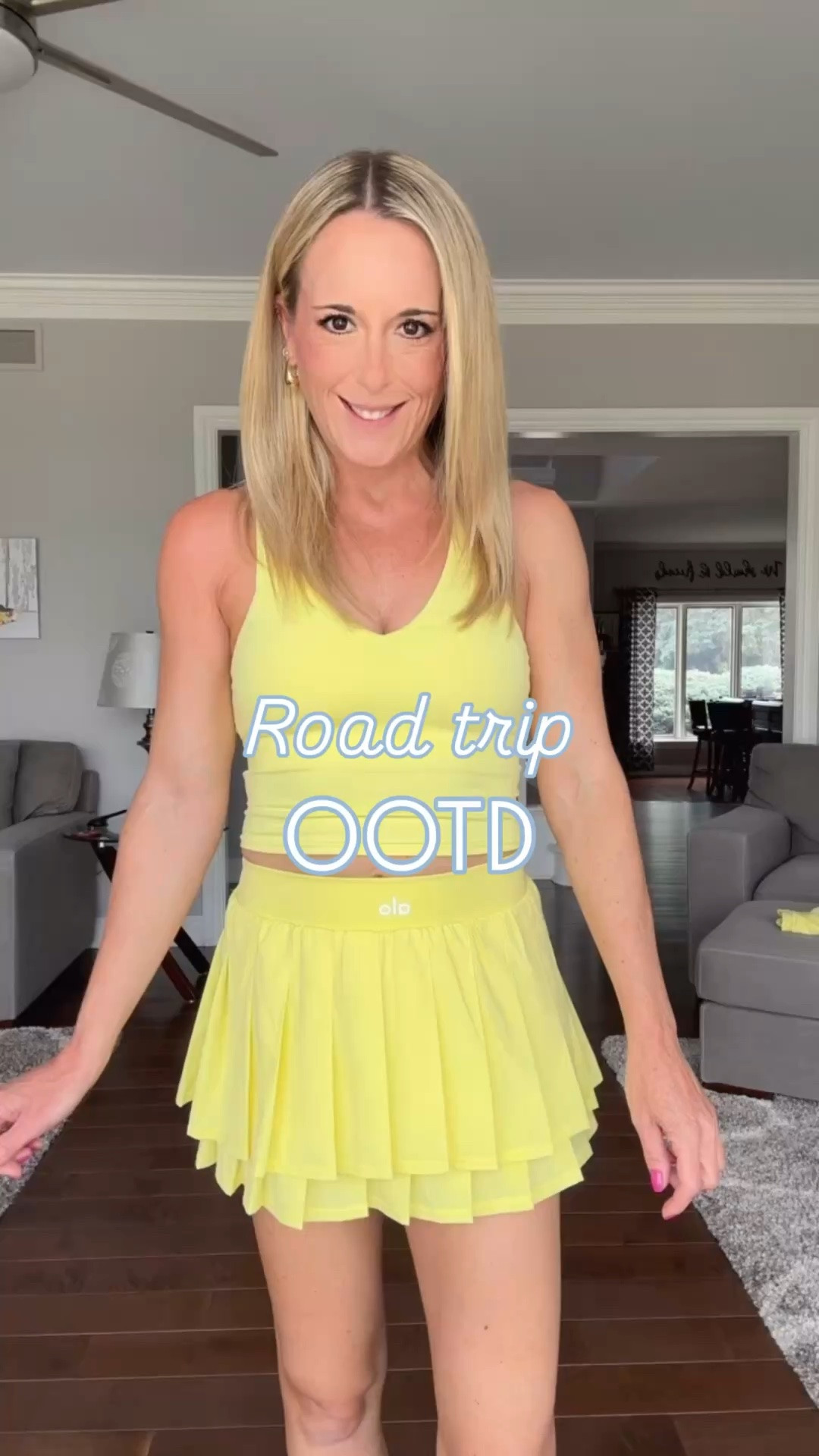 School is officially out and we are taking our first road trip of summer!  This set is perfect for the four hour car ride. I also love the bright entrance I’m going to make when we get to the hotel 💛☀️

@Alo Yoga 

Travel set // Alo set // matching skort and tank // road trip outfit // summer outfit // summer style // what I’m wearing // mom style

#LTKootd #LTKmomlife #LTKPetite