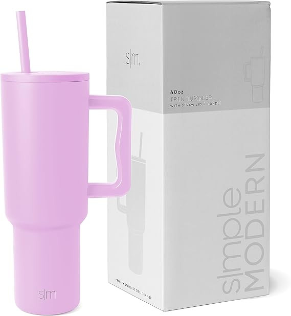 Simple Modern 40 oz Tumbler with Handle and Straw Lid | Insulated Reusable Stainless Steel Water ... | Amazon (US)