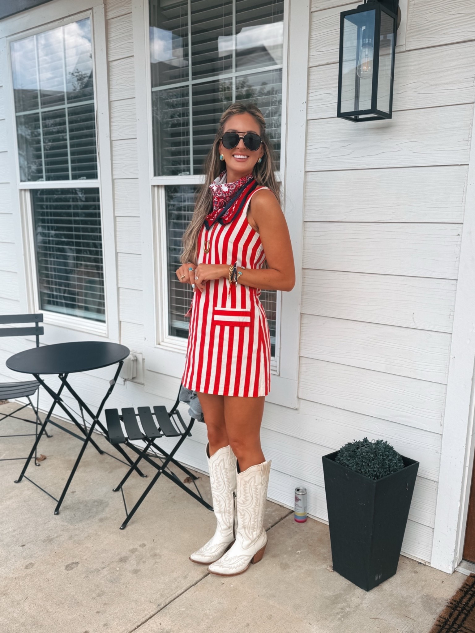 Game day OOTD at Ole Miss! Wearing true to size in the dress I size up a half in the boots!

#LTKgrwm #LTKootd
