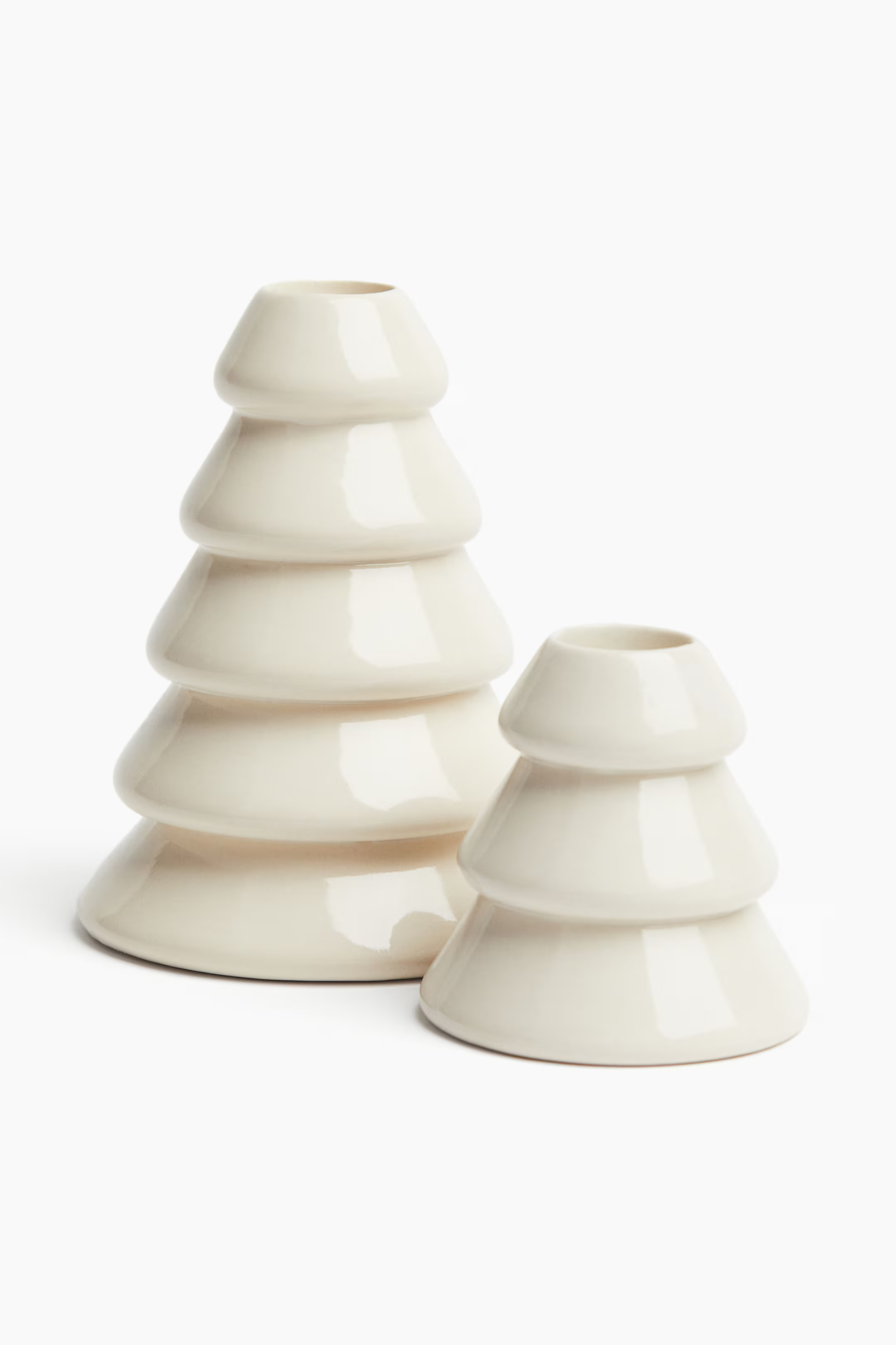 Stoneware Candlestick - White - Home All | H&M US | H&M (US + CA)
