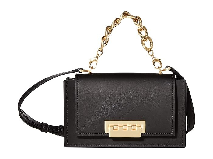 ZAC Zac Posen Earthette Mini Top-Handle Crossbody Accordion - Solid (Black) Handbags | Zappos