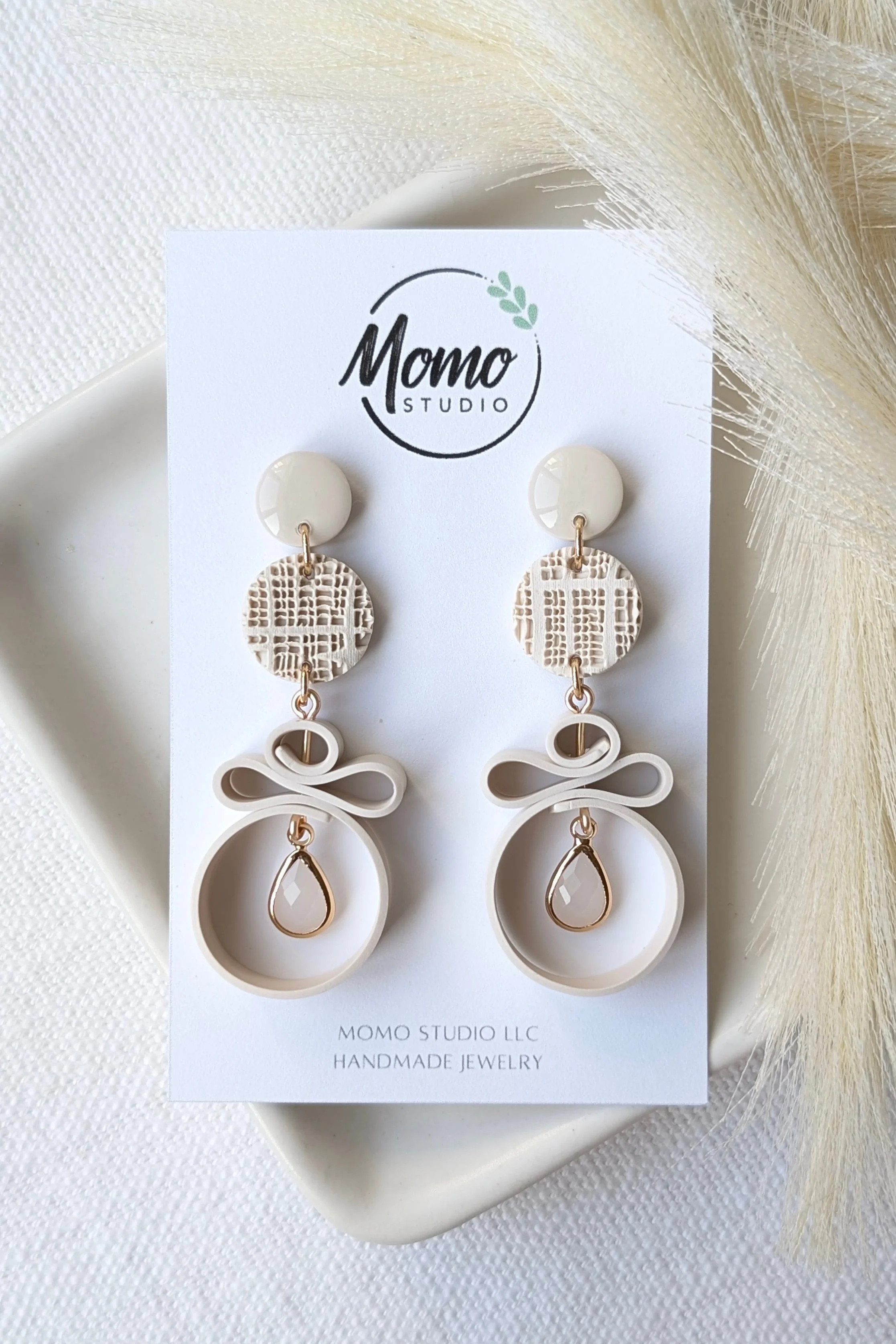 Dangles #3 - Ribbon Collection - Neutral Floral Palette #1 | Momo Studio
