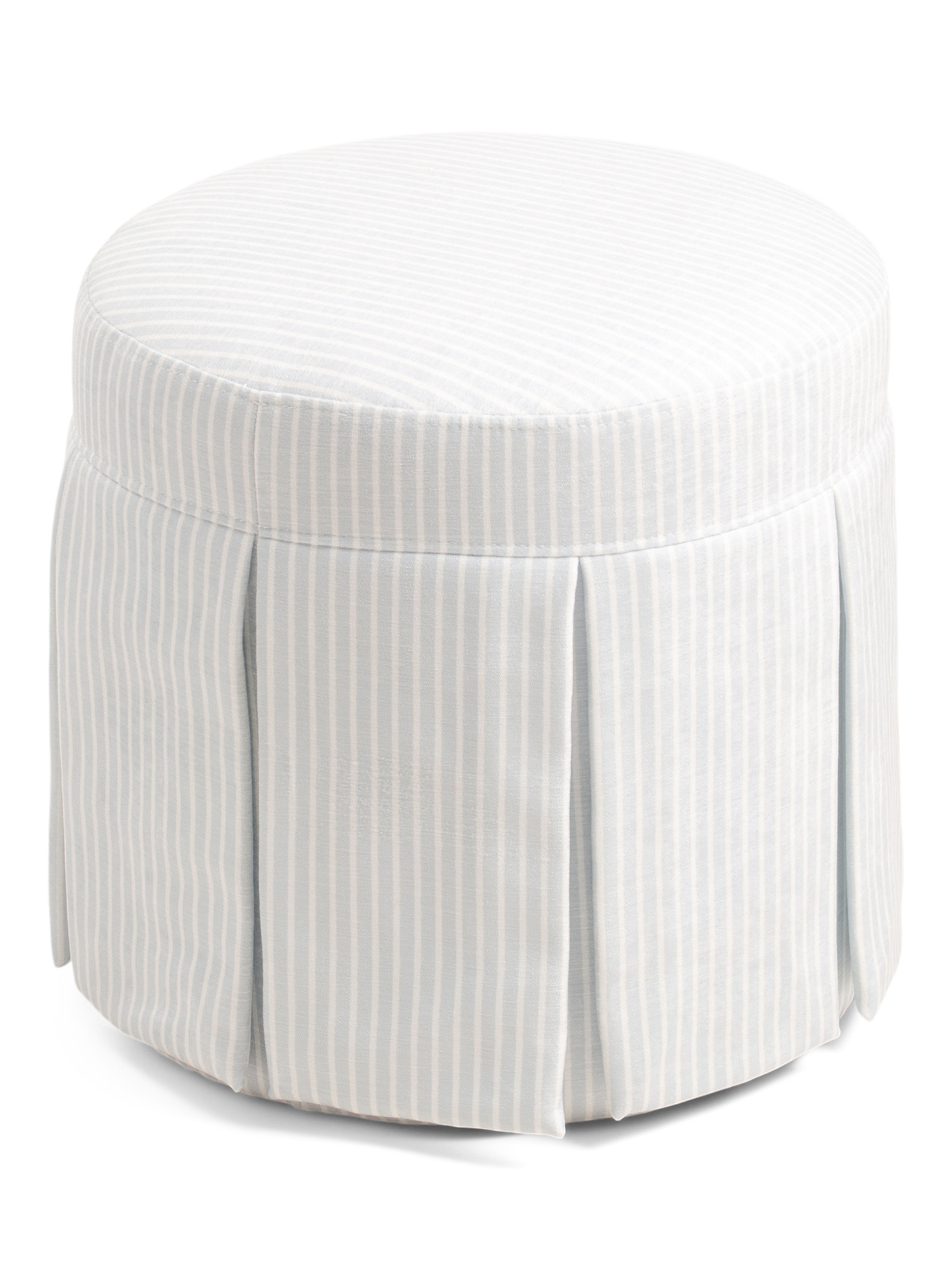 17in Juliet Striped Skirted Ottoman | Poufs & Ottomans  | Marshalls | Marshalls