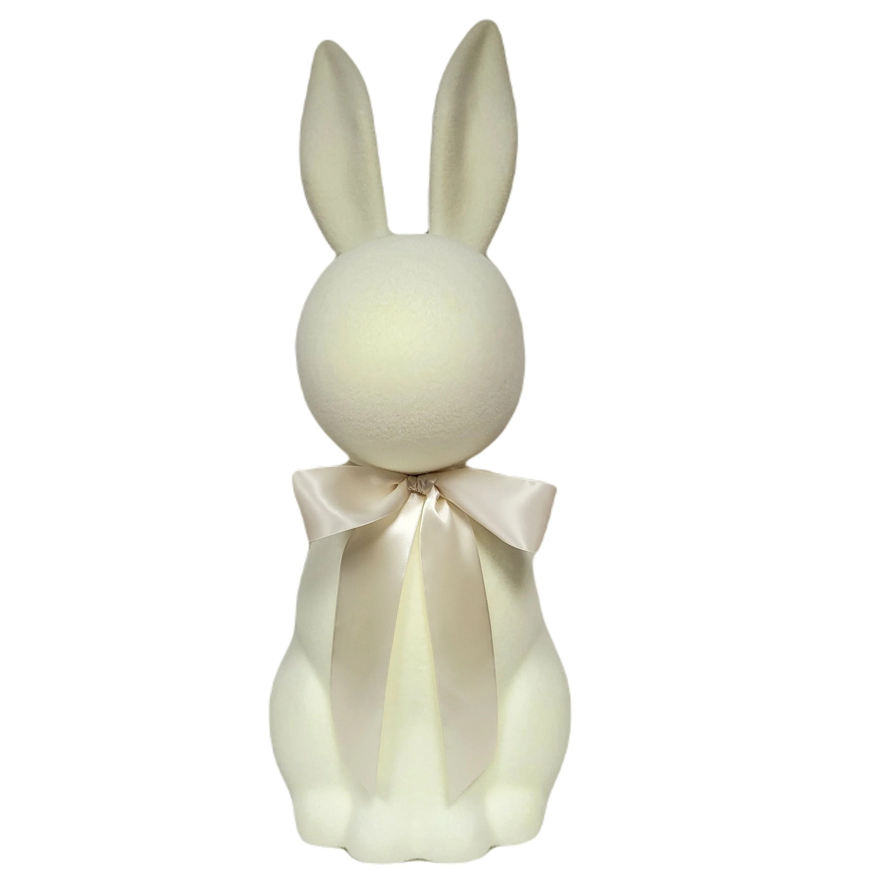 Easter White Flocked Bunny Decoration, 27 in, by Way To Celebrate | Walmart (US)